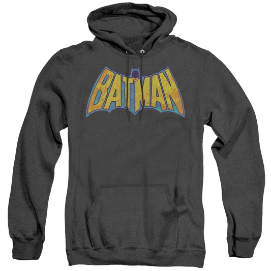 Dc Batman Batman Neon Distress Logo - Heather Pullover Hoodie