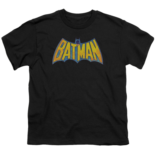 DC Batman Batman Neon Distress Logo - Youth T-Shirt