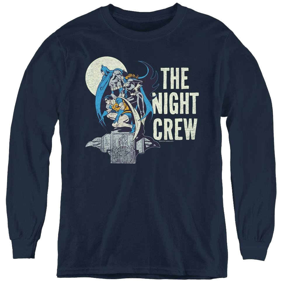 Dc Batman Night Crew - Youth Long Sleeve T-Shirt