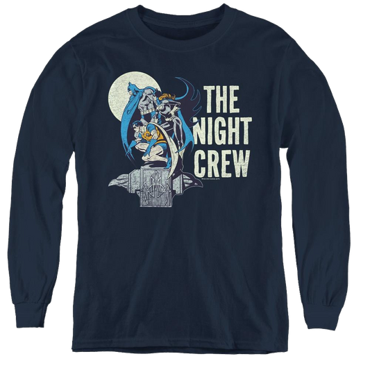 Dc Batman Night Crew - Youth Long Sleeve T-Shirt