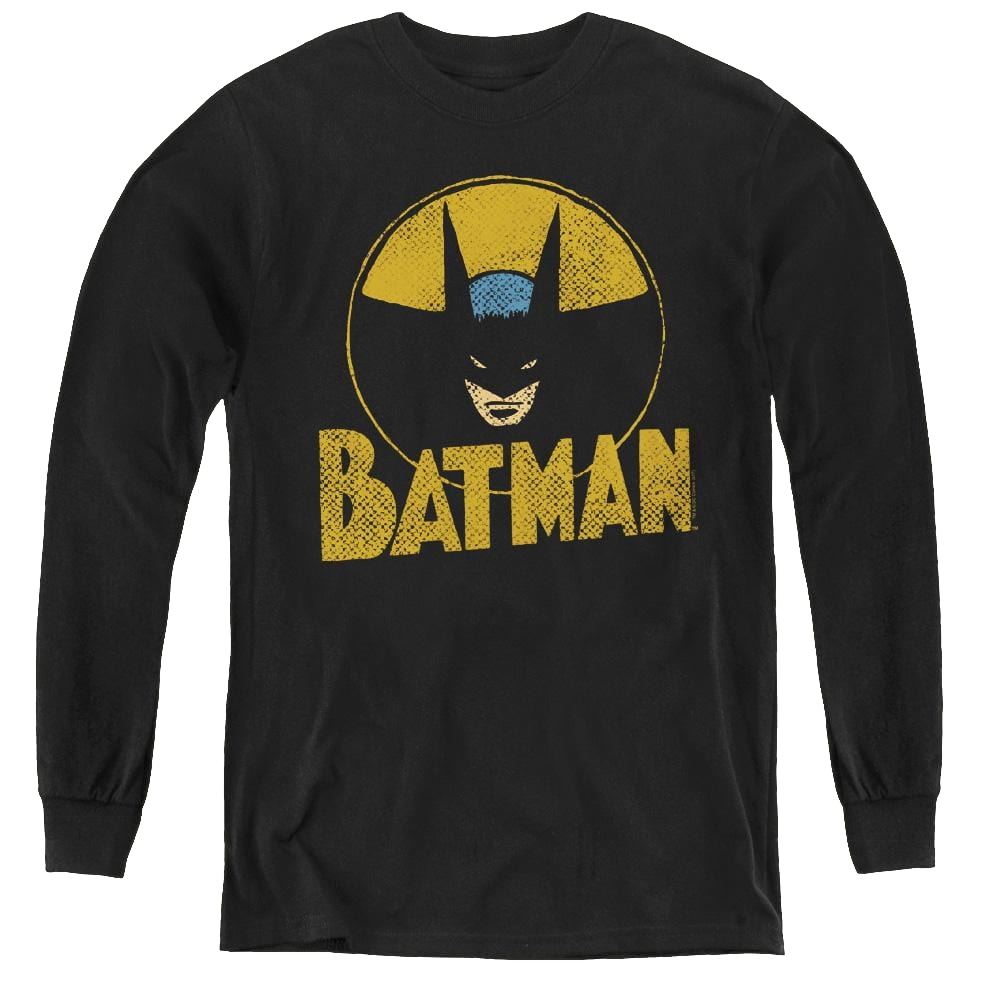 Dc Batman Circle Bat - Youth Long Sleeve T-Shirt