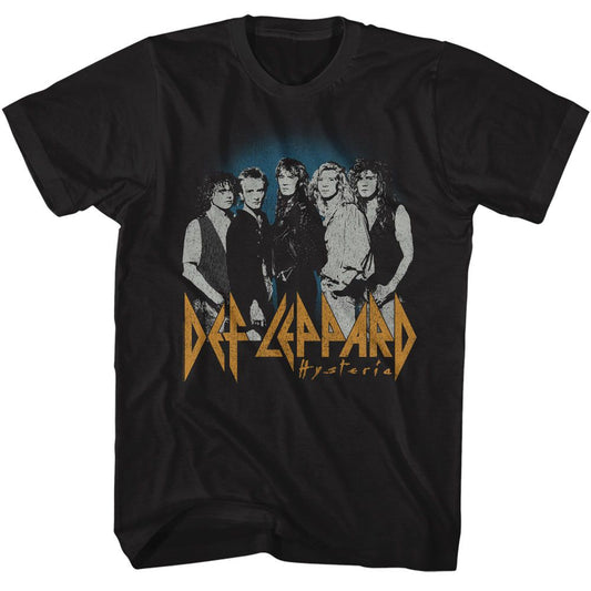 Def Leppard Blue Fade Background Official T-Shirt