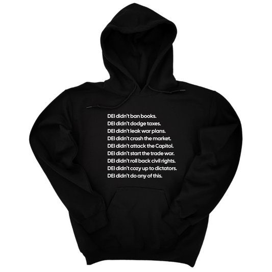 DEI DidnÃ¢â‚¬â„¢t Do Any of This Unisex Hoodie