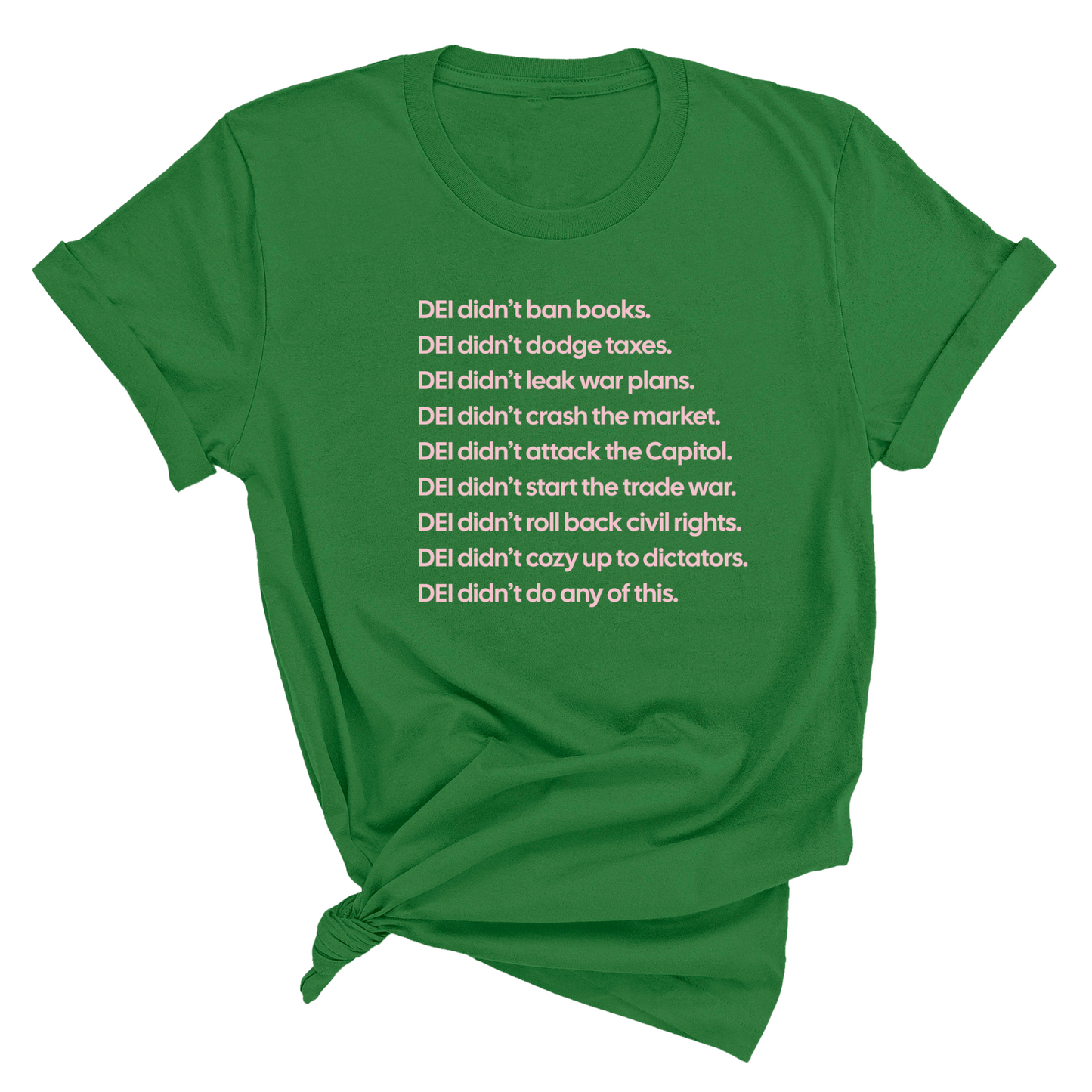 DEI DidnÃ¢â‚¬â„¢t Do Any of This Unisex Tee
