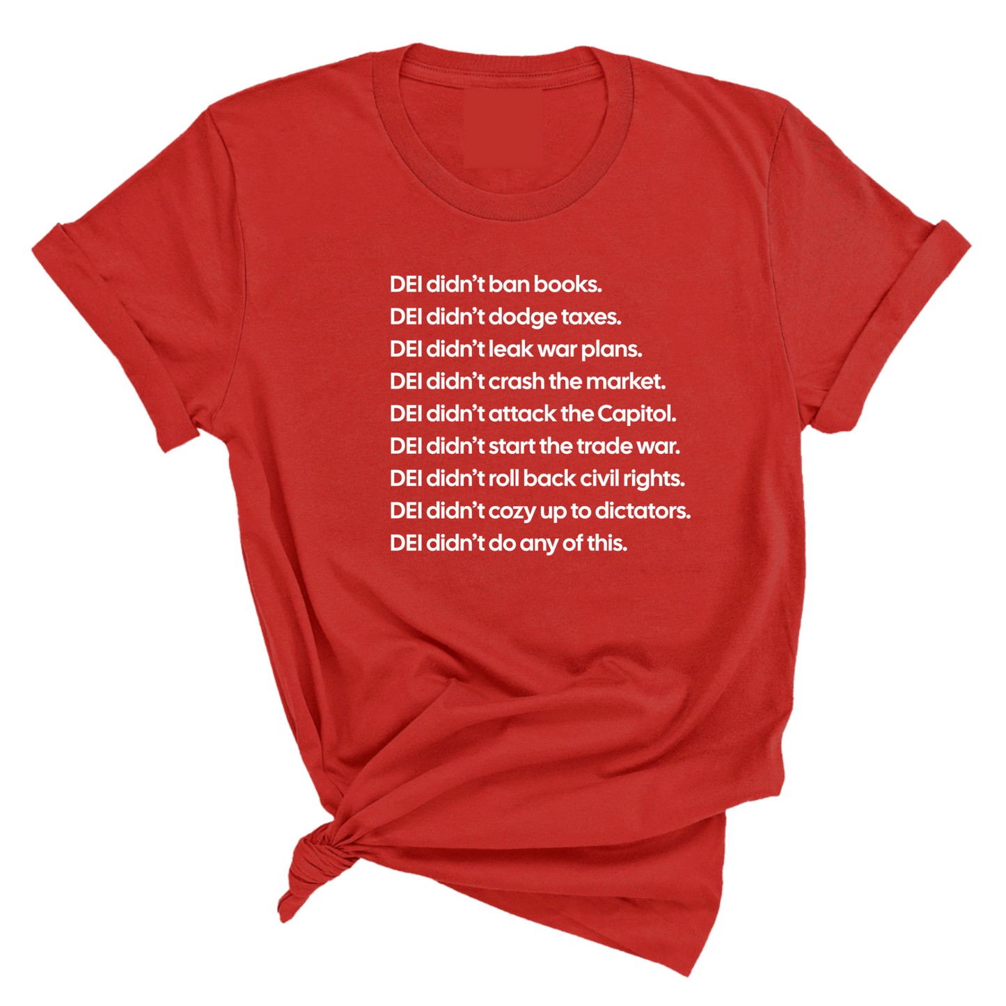 DEI DidnÃ¢â‚¬â„¢t Do Any of This Unisex Tee