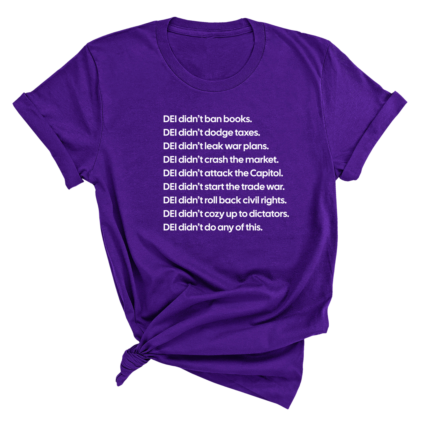 DEI DidnÃ¢â‚¬â„¢t Do Any of This Unisex Tee