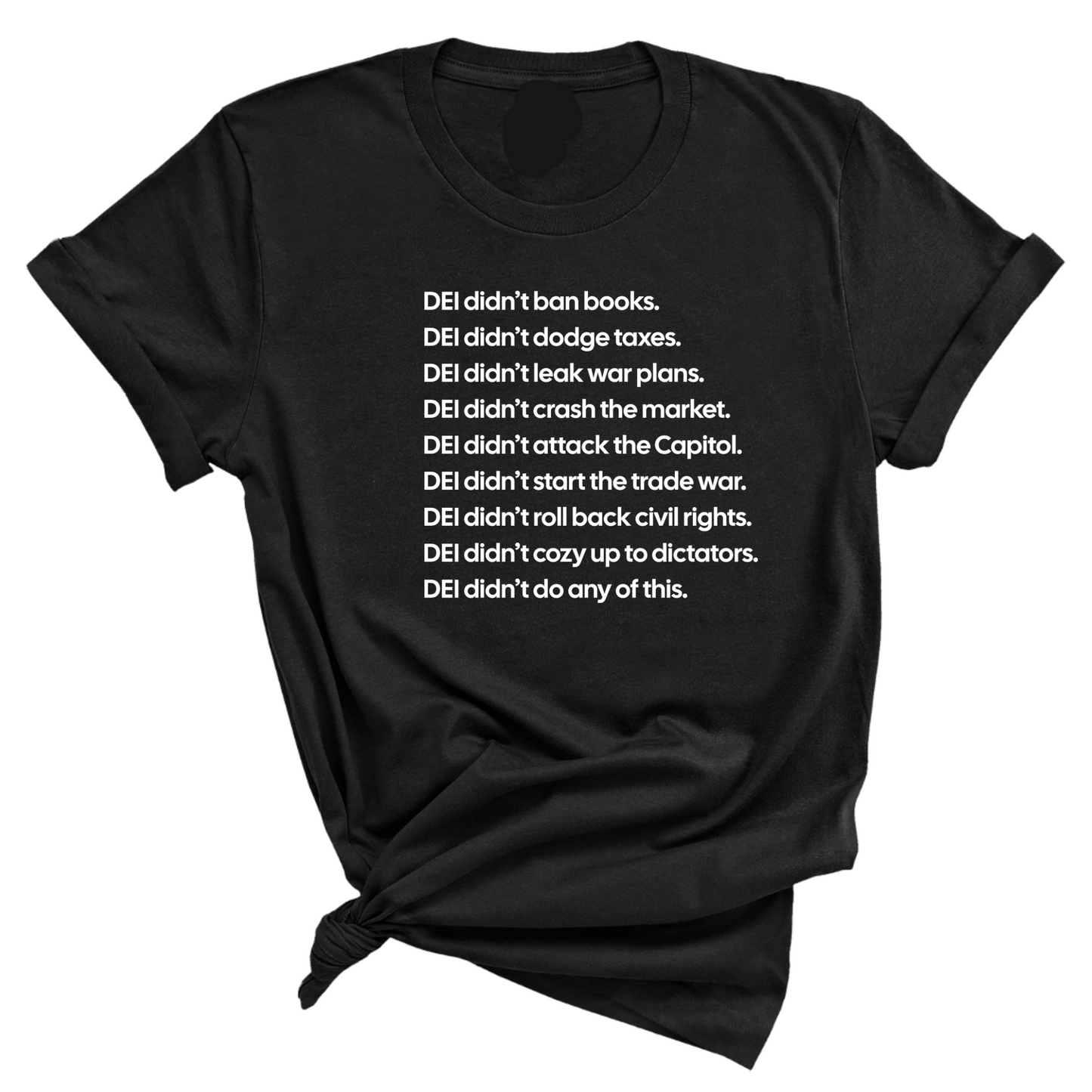 DEI DidnÃ¢â‚¬â„¢t Do Any of This Unisex Tee