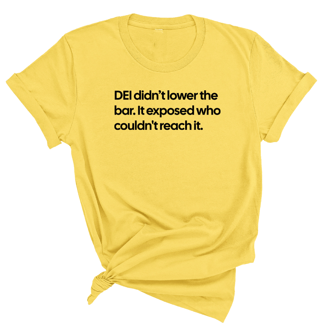 DEI Didn't Lower the Bar Unisex Tee