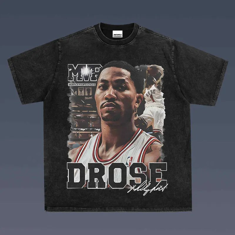DERRICK ROSE 1.9 TEE | VINTAGE TEE GRAPHIC T-SHIRT SWEATSHIRT HOODIE | SPORT TEE -  GIFT FOR FAN | UrbanDripWear.com