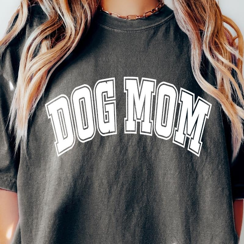DOG MOM SHIRT, DOG MOM VARSITY T-SHIRT, DOG MOM VINTAGE SHIRT, COMFORT COLORS OVERSIZED SHIRT, GIRL MATH FUNNY SHIRT,...
