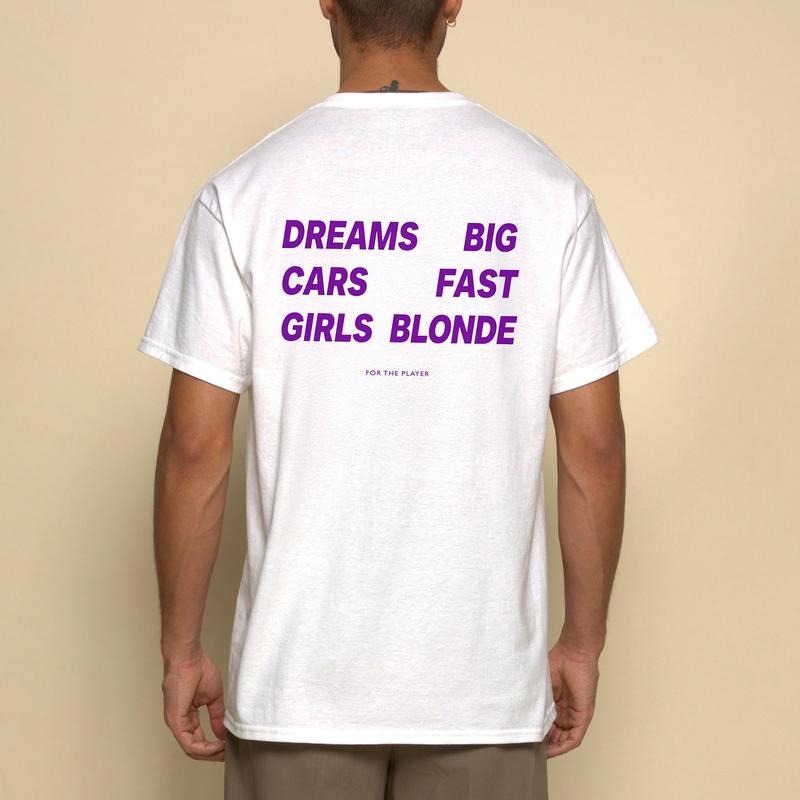 DREAMS BIG. CARS FAST. GIRLS BLONDE Shirt, Funny Tee, Mens Streetwear Hoodie, Sweatshirt | UrbanDripWear.com