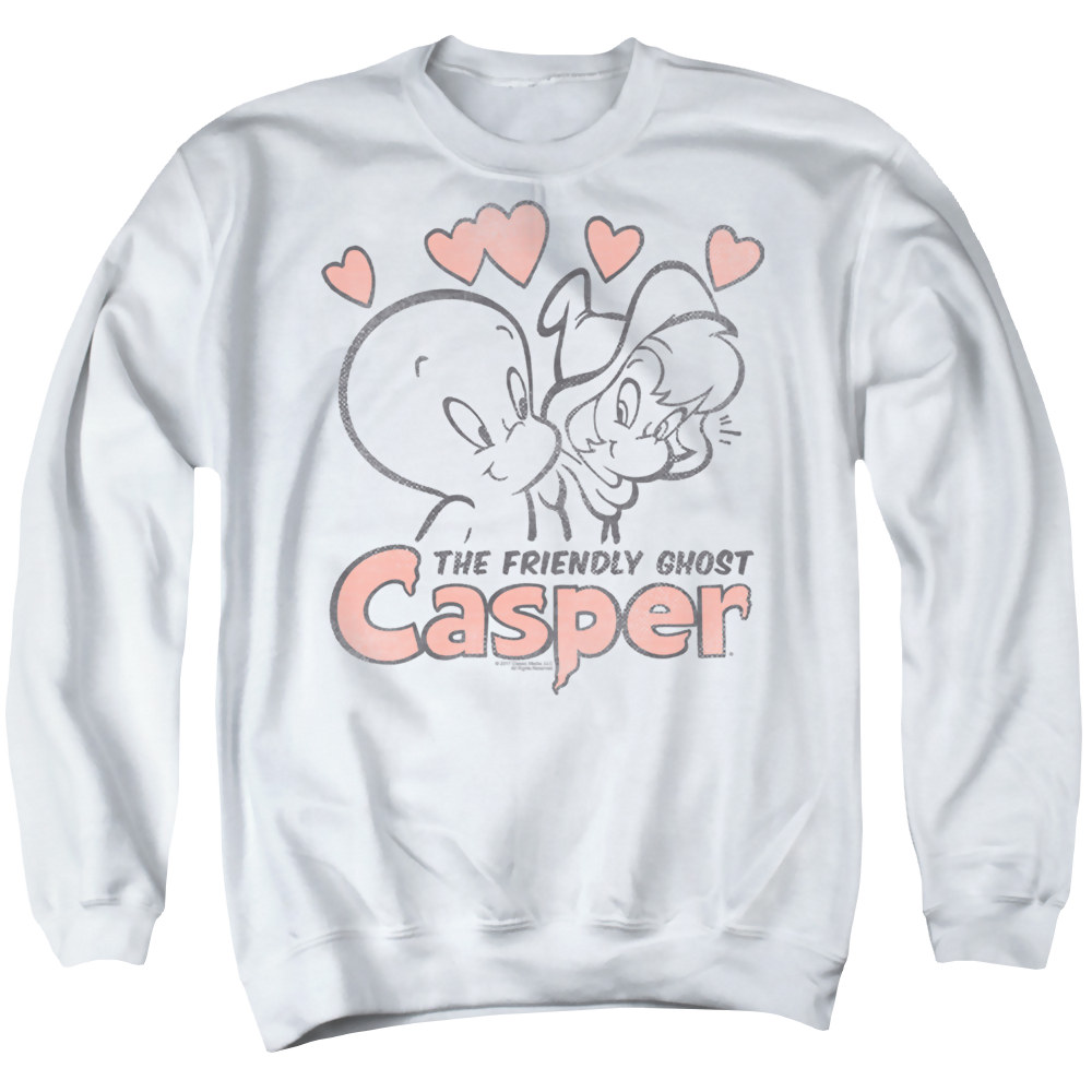 Casper the Friendly Ghost Hearts - Men's Crewneck Sweatshirt