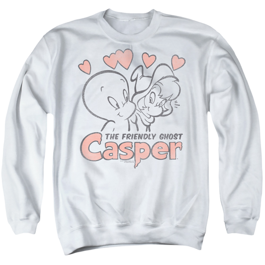 Casper the Friendly Ghost Hearts - Men's Crewneck Sweatshirt