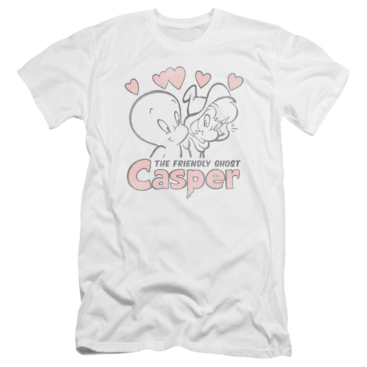 Casper the Friendly Ghost Hearts - Men's Premium Slim Fit T-Shirt