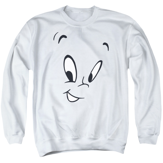 Casper the Friendly Ghost Face - Men's Crewneck Sweatshirt