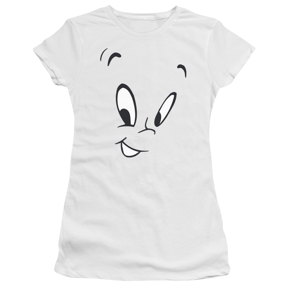 Casper the Friendly Ghost Face - Juniors T-Shirt