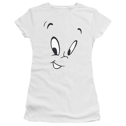 Casper the Friendly Ghost Face - Juniors T-Shirt