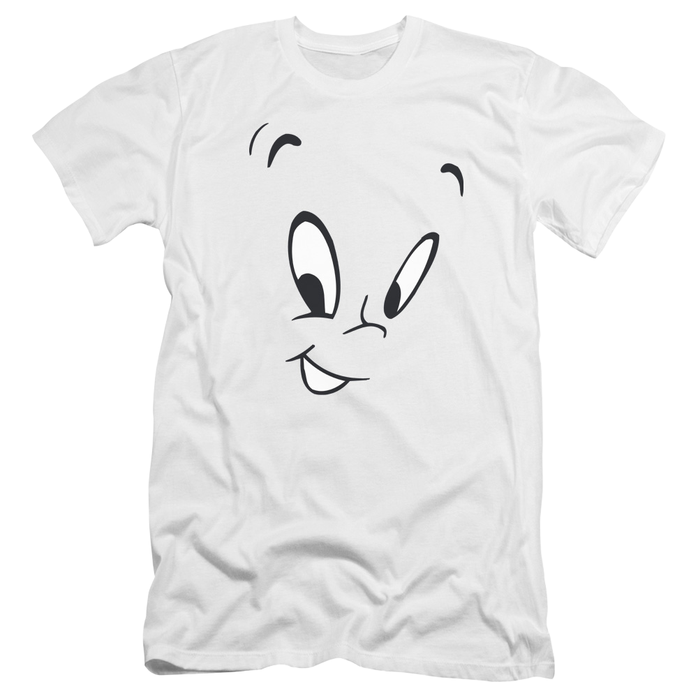 Casper the Friendly Ghost Face - Men's Premium Slim Fit T-Shirt