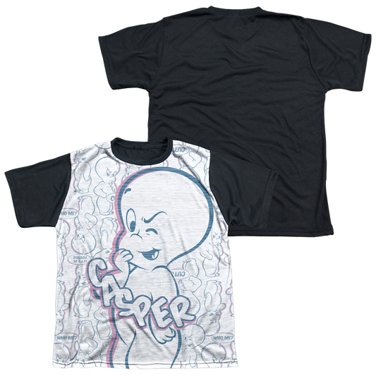 Casper the Friendly Ghost Friendly Ghost - Youth Black Back T-Shirt