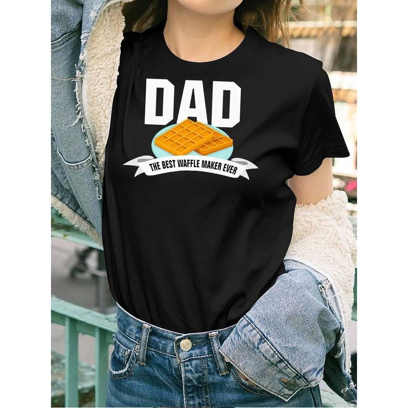 Dad Best Waffle Maker Ever Father'S Day funny Womens Short Sleeve T-shirt black Hoodie, Sweatshirt | UrbanDripWear.com