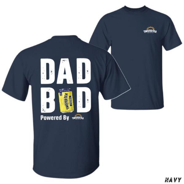Dad Bod T-Shirt - Funny Twisted Tea Beer Can Design Graphic Tee for Men - Ideal Father's Day Gift