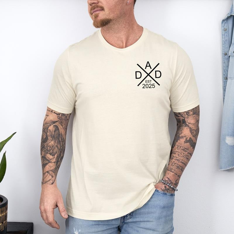 Dad Est 2025 Shirt, Pregnancy Announcement, New Dad Shirt, Custom Gift for Dad, Father's Day Shirt, Personalized Dad...