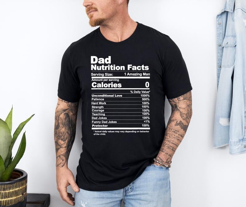 Dad Nutrition Facts Shirt, Funny Father's Day Shirt, Dad Shirt, Dad Gift, Dad Jokes Gift Hoodie, Sweatshirt