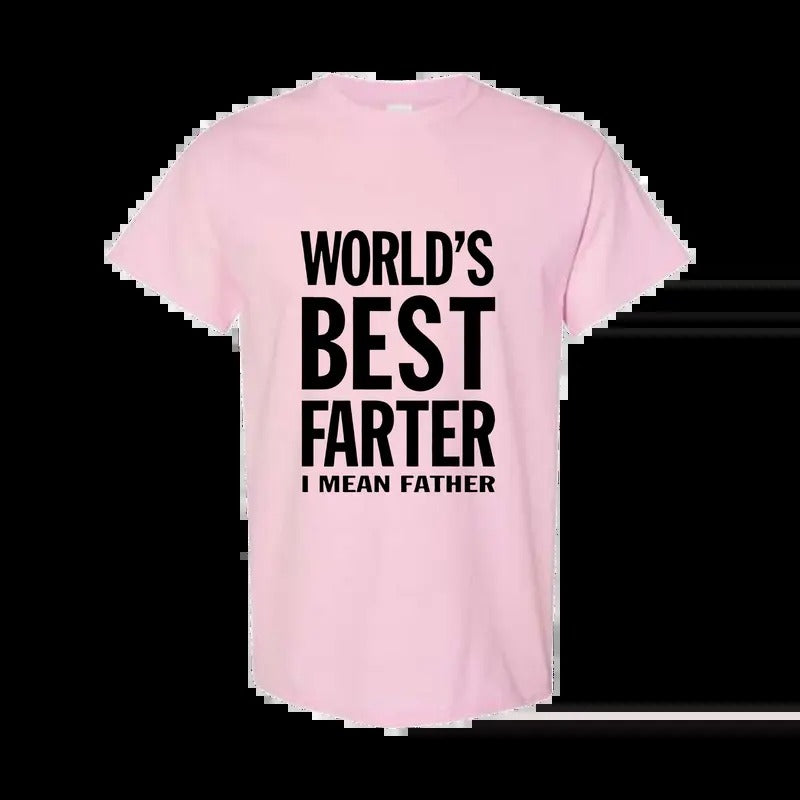 Dad Shirt Gifts for Dads Fathers Day World's Best Farter Funny T Shirts for Men- Father's Gift, Full Color, Full Size...