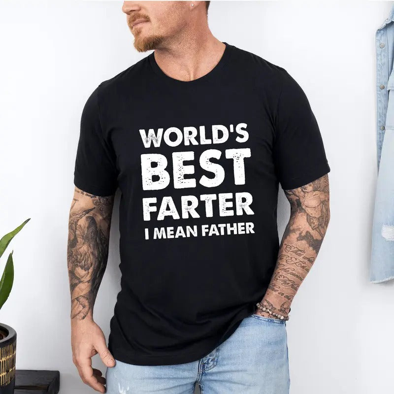Dad World's Best Farter I Mean Father Shirt, Dad Shirt, Father's Day Shirt, Dad Gift Hoodie, Sweatshirt | UrbanDripWear.com