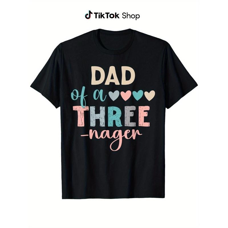 Dad of a Threenager 3rd Birthday Matching Family T-Shirt
