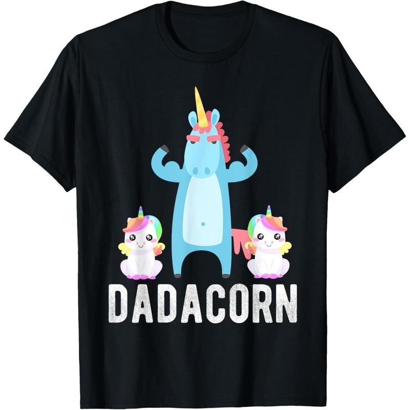 Dadacorn, Funny Unicorn Lover Tee for Papa Dad and Kid T-Shirt Hoodie, Sweatshirt | UrbanDripWear.com