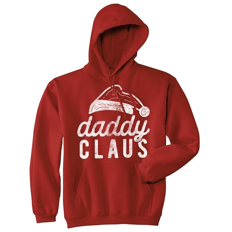 Daddy Claus Unisex Hoodie Funny Christmas Party Father Santa Claus Graphic Hooded Sweatshirt Funny Hoodies Christmas...