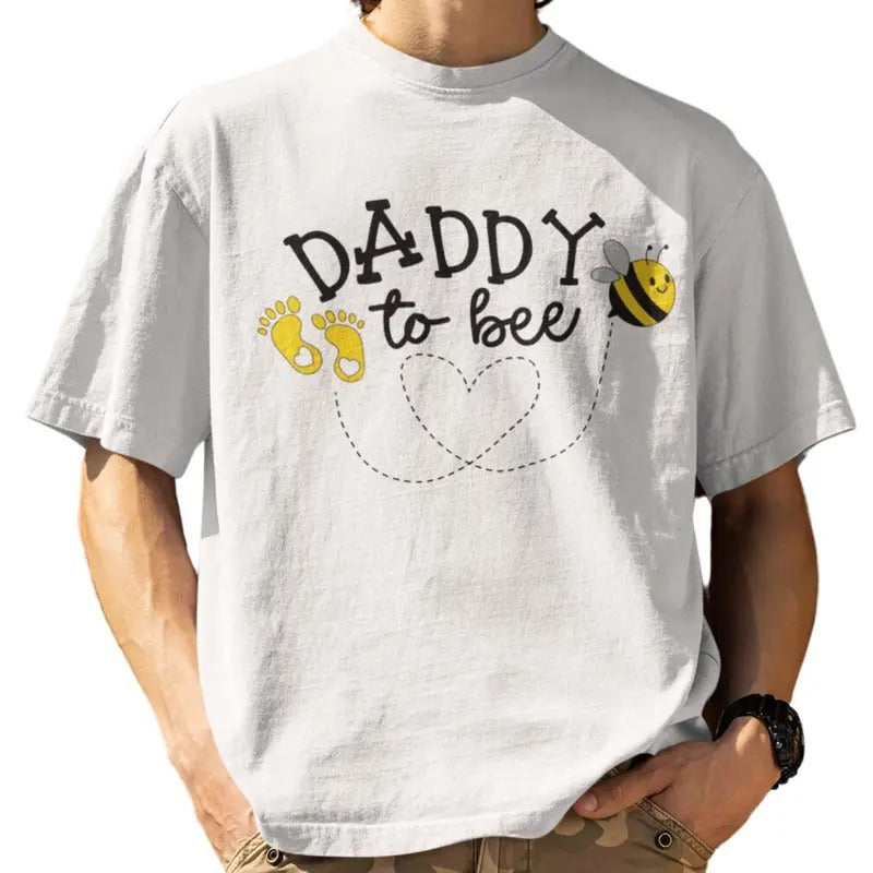 Daddy To Bee Shirt, Mens Cute Pregnancy Announcement T-Shirt and SweatShirt Hoodie | UrbanDripWear.com