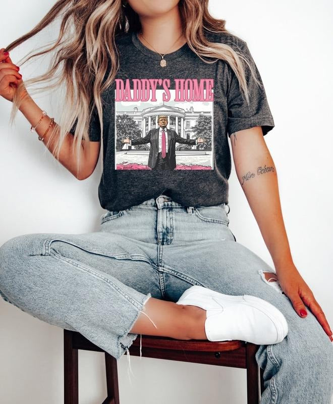 Daddy's Home Shirt, Trump 2024 Shirt, Republican Gift, Funny Trump  sweater Hoodie, Sweatshirt | UrbanDripWear.com