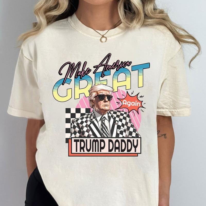 Daddy's Trump MAGA 2024 Shirt, Republican Gift, 2024 Trump Shirt, Republican T Shirt, Election Shirtstyle{n002}4 Hoodie,...