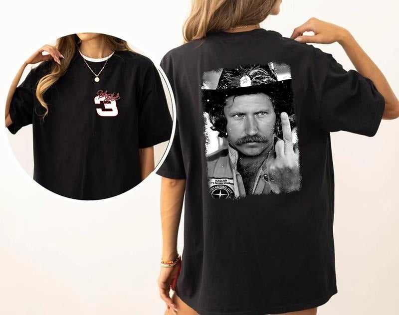 Dale Earnhardt Finger Ver2 90s T-Shirt, Nassscar Shirt Sweatshirt Hoodie Casual Comfort | UrbanDripWear.com