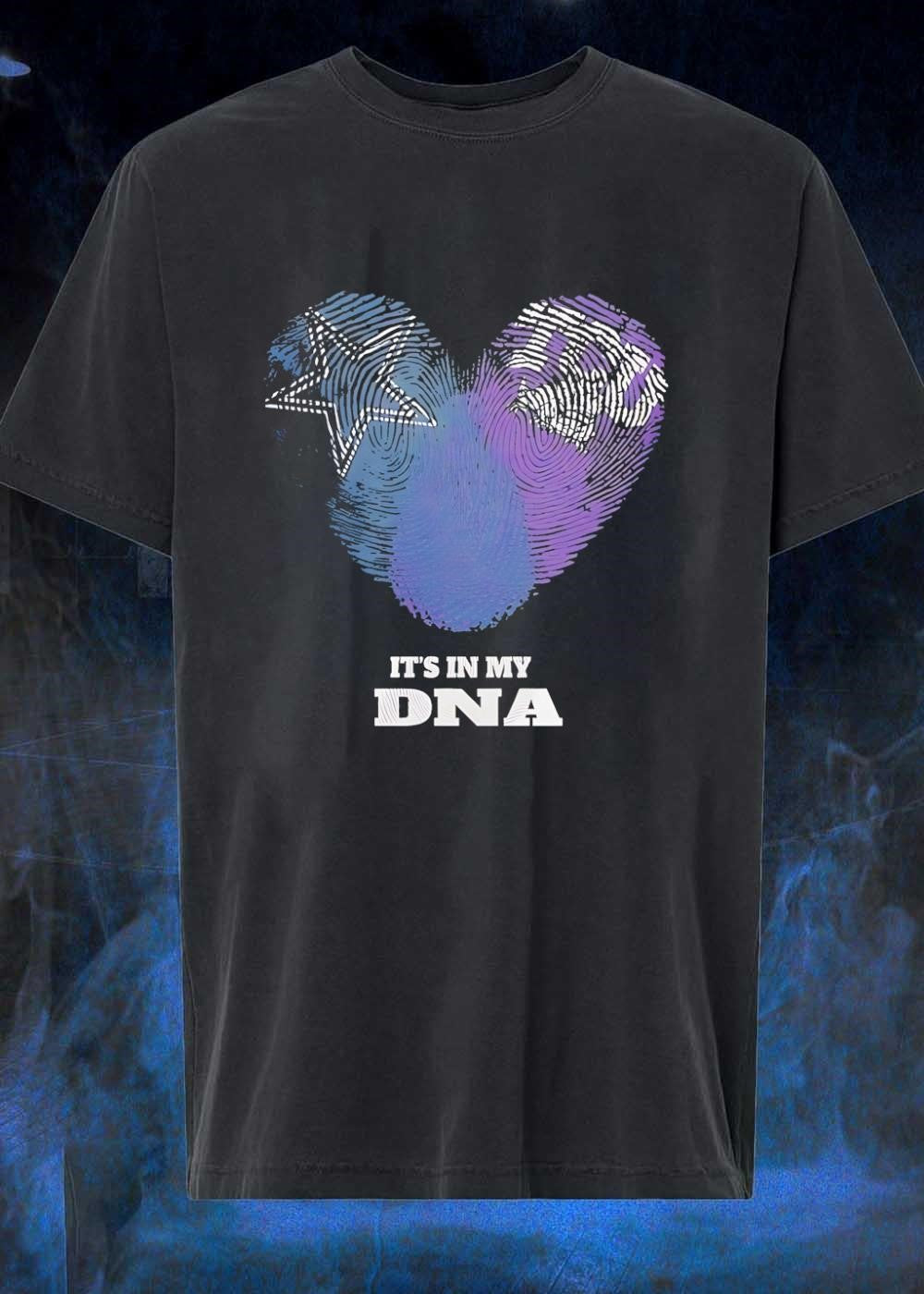 Dallas Cowboys Fingerprint Heart It Is in My DNA T-Shirt