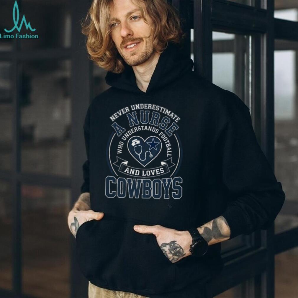Dallas Cowboys Football Nurse Stethoscope Heart Vintage Navy Blue Fan Men Women T Shirt