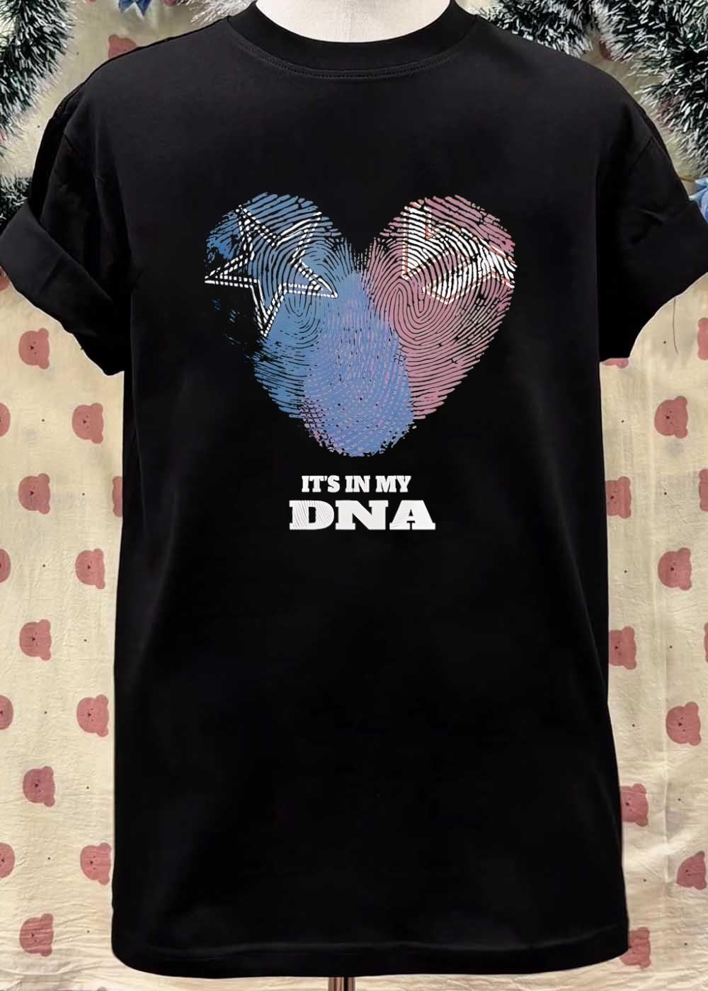 Dallas Cowboys Heart Fingerprint It’s in My DNA T-Shirt(1)