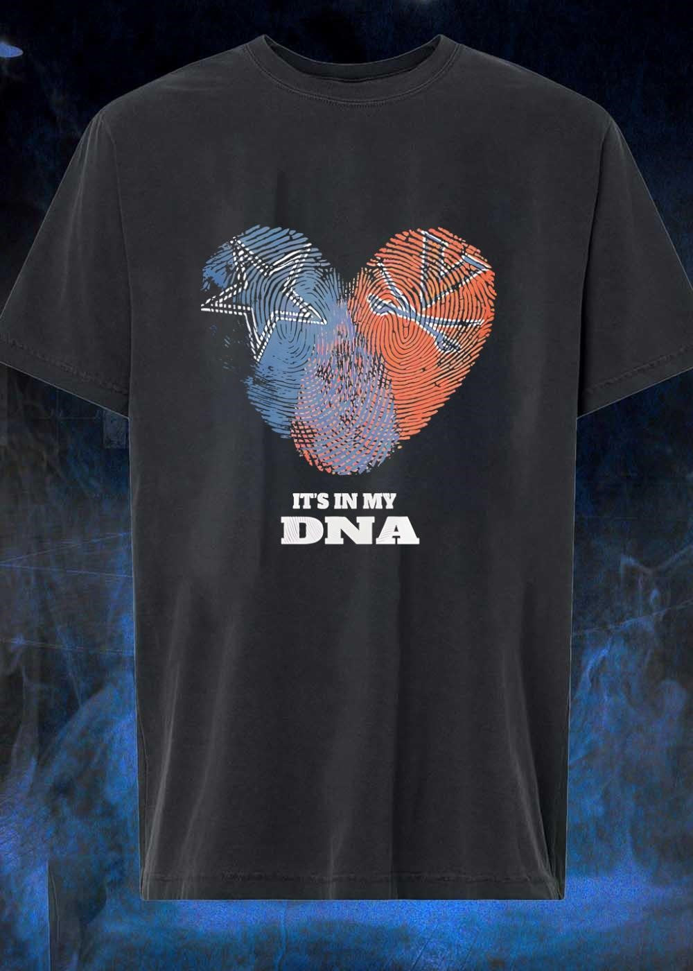 Dallas Cowboys Heart Fingerprint It’s in My DNA T-Shirt