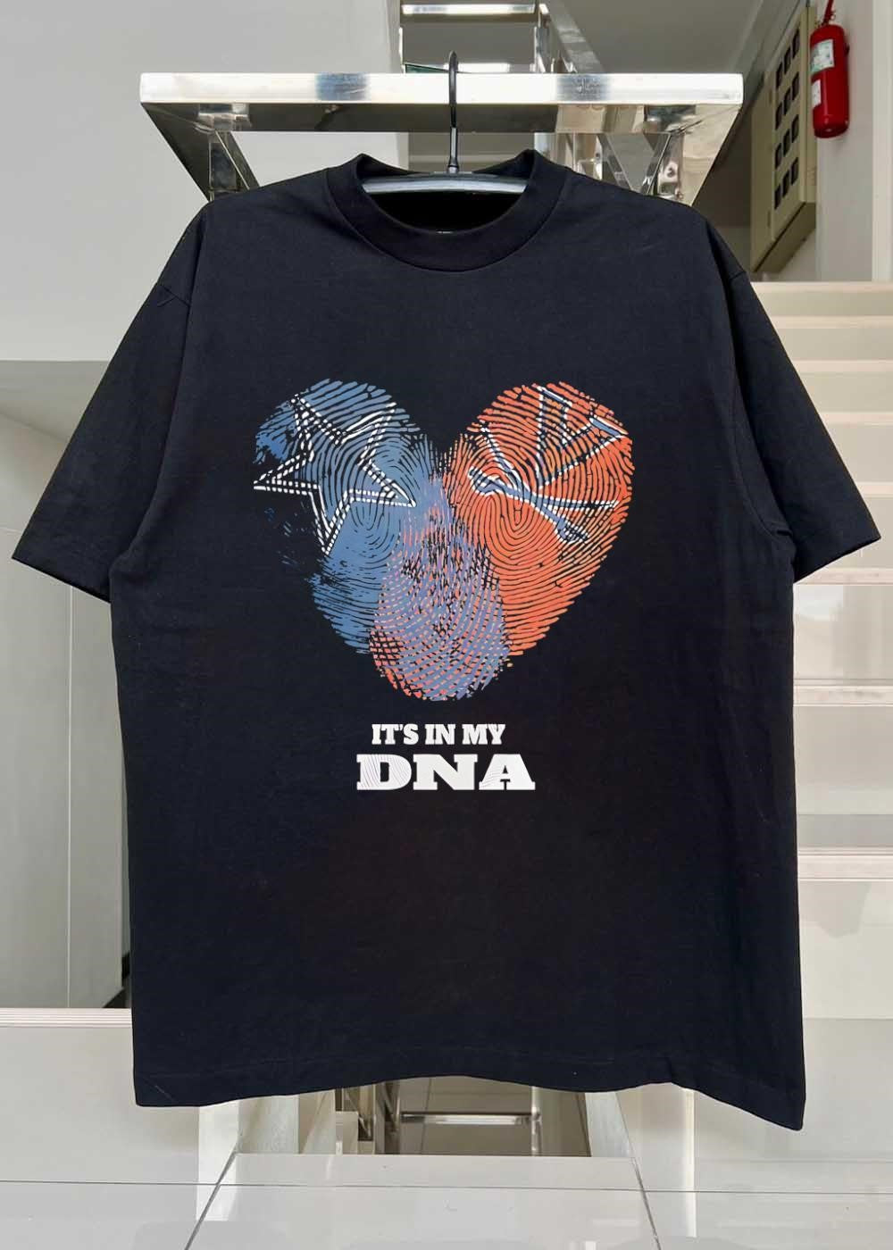 Dallas Cowboys Heart Fingerprint It’s in My DNA T-Shirt