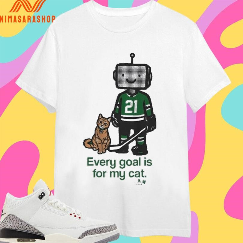 Dallas Stars Jason Robertson Every Goal Is For My Cat Shirts