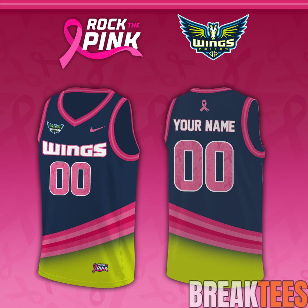 Dallas Wings x Rock The Pink 2026 Custom Jersey