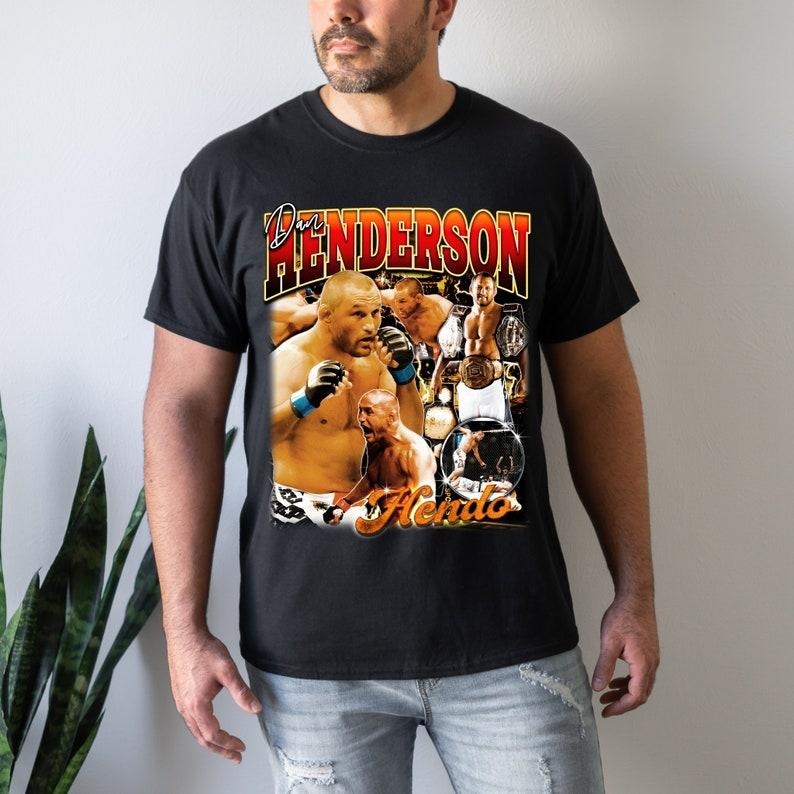 Dan Henderson Graphic Fighter Boxer American Jiu Jitsu 90s Bootleg Fans Retro Championship MMA UFC Tyson T-Shirt...
