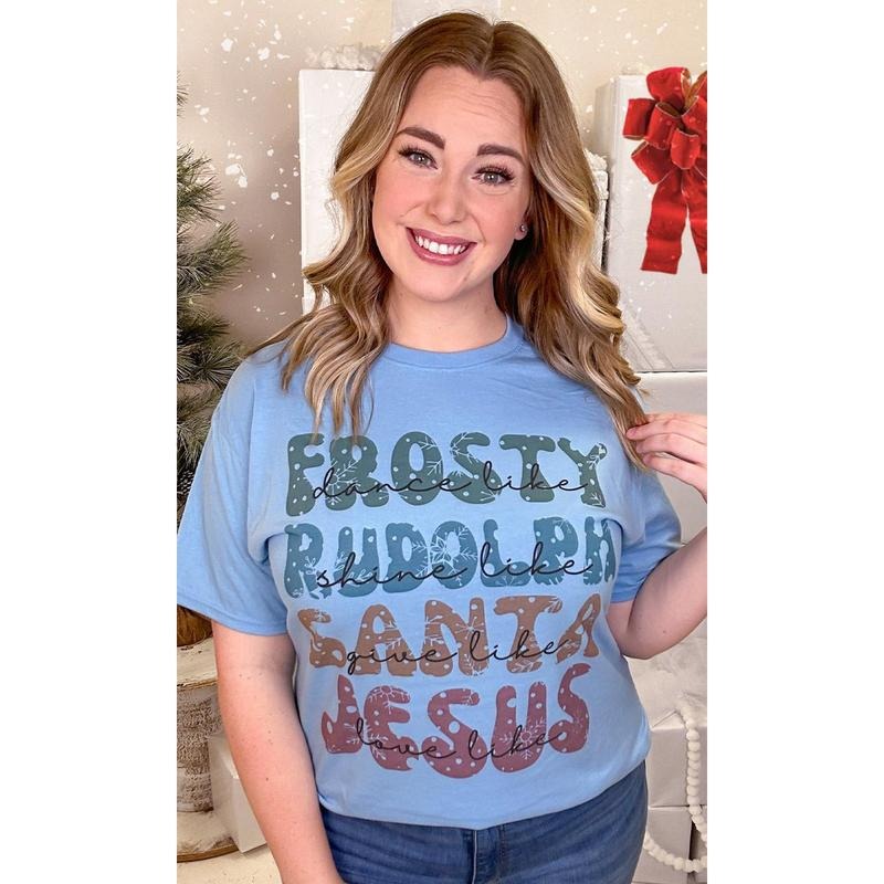 Dance Like Frosty Love Like Jesus Graphic T-Shirt Hoodie, Sweatshirt | UrbanDripWear.com