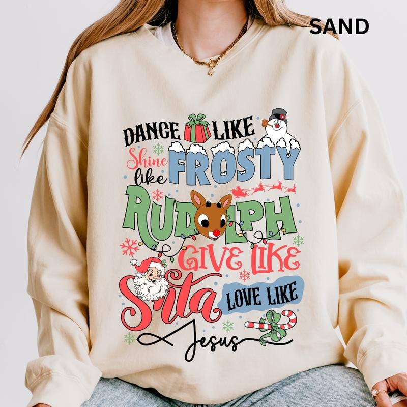 Dance Like Frosty Sweatshirt,  Christmas Graphic Sweatshirt for Men and Women - Pullover, Comfortable T-Shirts, Hoodie