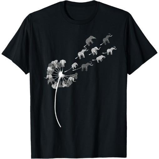 Dandelion Elephants Shirt for Elephant Lover | Elephant T-Shirt Made in USA Hoodie, Sweatshirt | UrbanDripWear.com