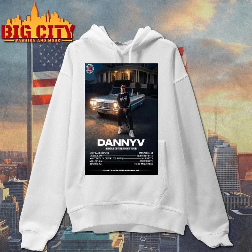 DannyV Middle Of The Night 2026 Tour Poster Shirt