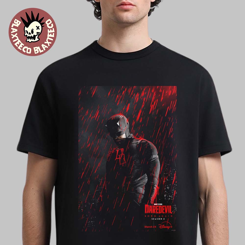 Daredevil Born Again Season 2 Premiering March 24 2026 First Official Poster T-Shirt