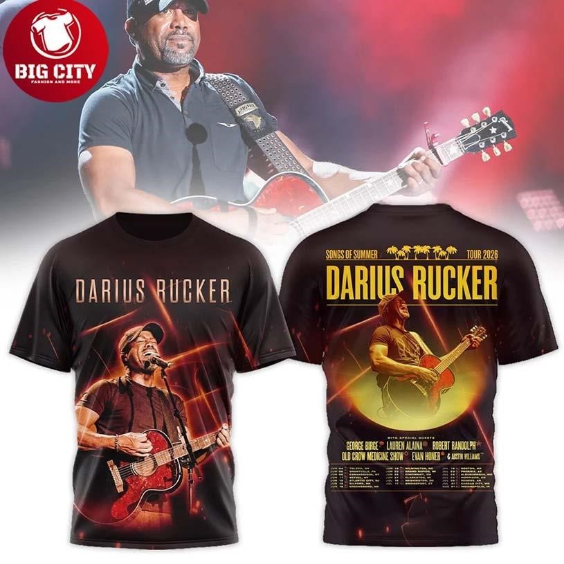 Darius Rucker Songs Of Summer Tour 2026 Two Sided Shirt